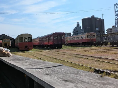静寂の鉄道車両たちの休息