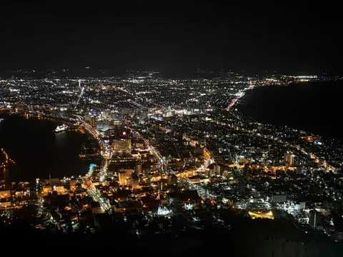 宝石箱をひっくり返したような夜景