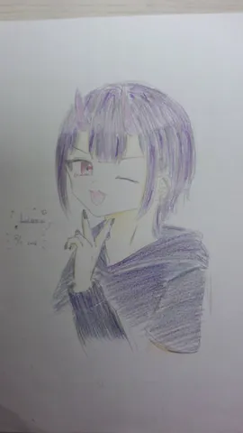 悪魔っ娘のウインク、キュン！