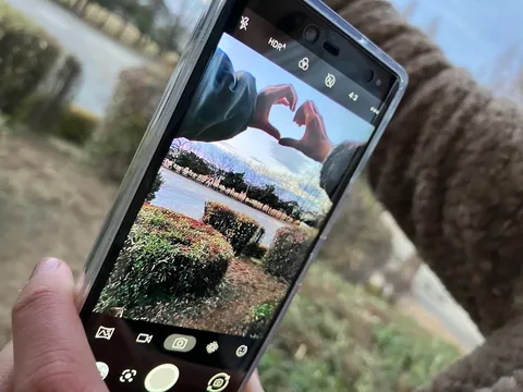 画面越しの心形と風景