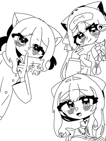 猫耳3人娘の秘密基地？