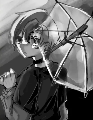 傘の骨組みに宿る余韻