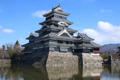水面に映える城の影