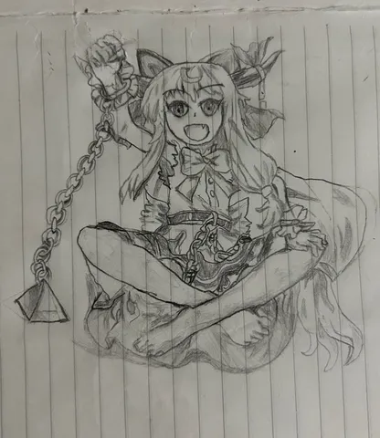 鎖と少女のシュールな世界