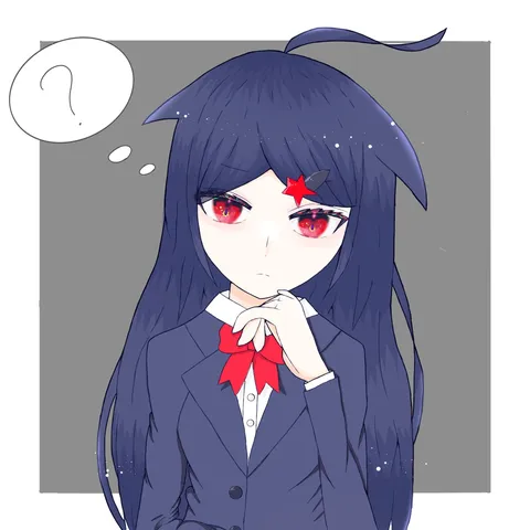 青い髪の彼女、何を思う？