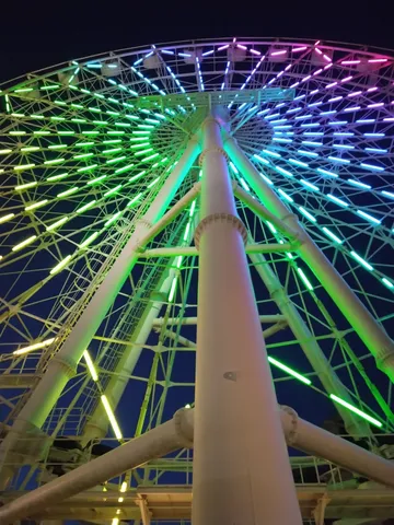 夜空を彩る観覧車