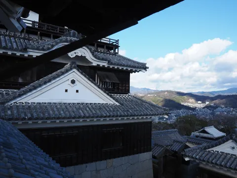 城と瓦の静かな風景