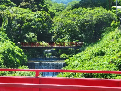 緑に囲まれた癒やしの渓谷