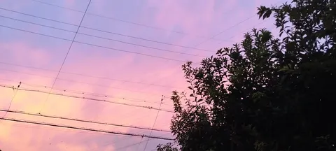 夕暮れと電線の詩