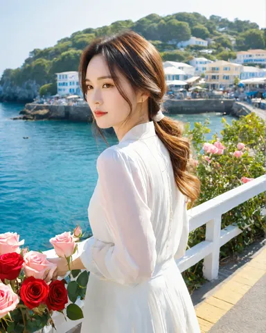 海風と薔薇が奏でる午後