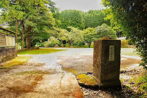 緑に包まれた静寂の石柱
