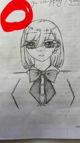 制服風ドローイング