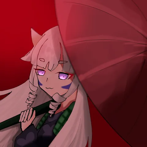 傘に隠された猫耳少女の神秘