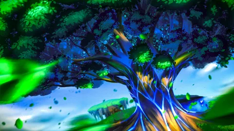 光を宿す神秘の樹