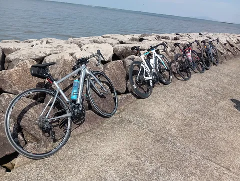 海辺のサイクリングロード