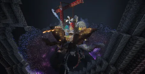 マイクラで宇宙ヤマト建設！？