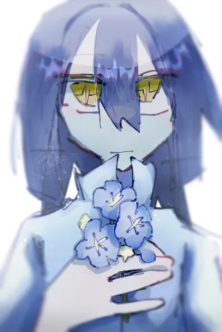 儚げな花束、青い憂鬱