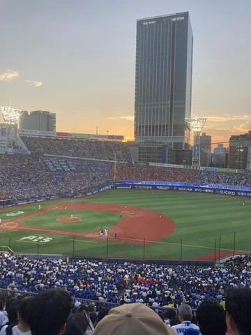 薄明の空と輝くフィールド