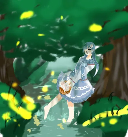 光が彩る森の夢