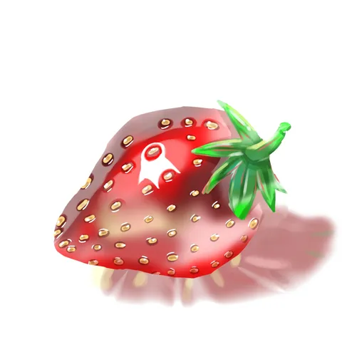 光を浴びるいちごの夢