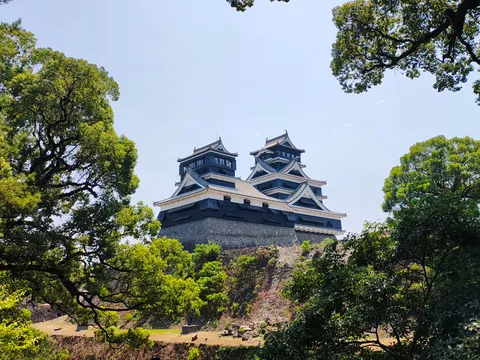 城と木々が紡ぐ夏景