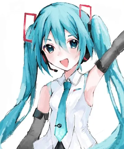 元気いっぱいのミク