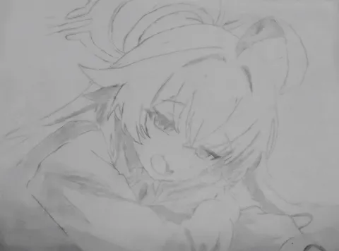 魂の叫び、鉛筆の線