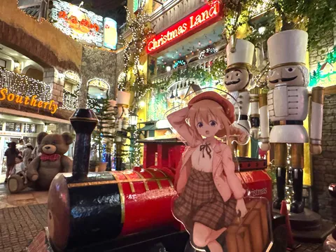 賑やかなクリスマスの世界