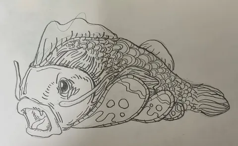 荒ぶる魚の姿