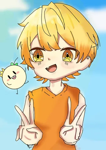 元気いっぱいの二人組