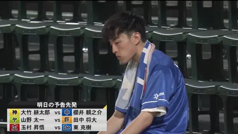 明日の予告先発、静かなる闘志