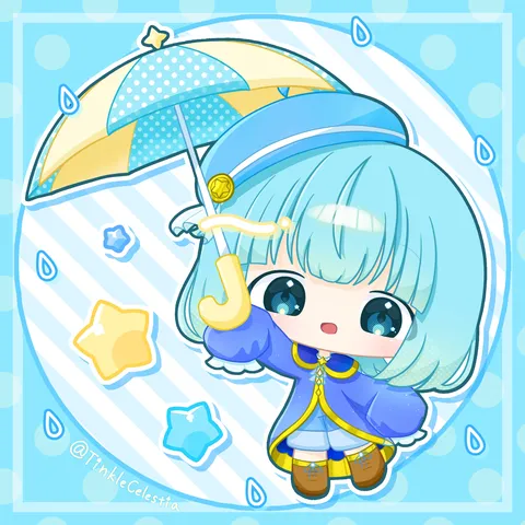 水色の雨傘と小さな物語