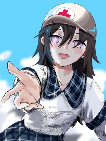 差し伸べられた手と青い空
