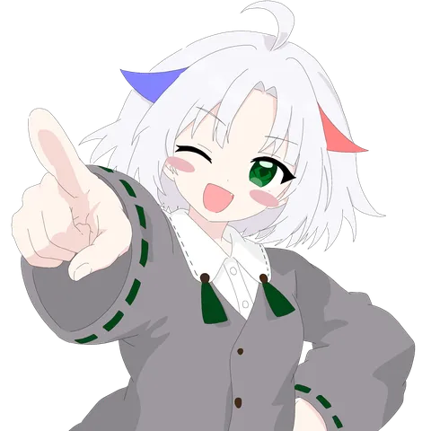 指さしウインクで応援！