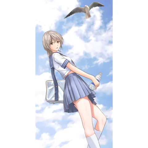 見上げる空と白いセーラー
