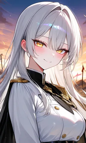 白髪の女性