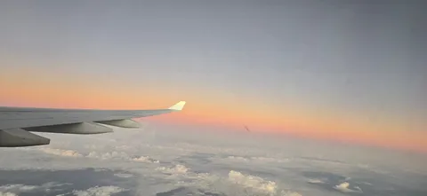 夕暮れの翼と静かな空