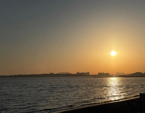 海辺の夕焼け