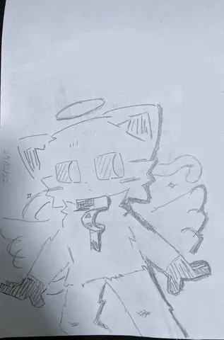 天使の輪と翼、謎の生物