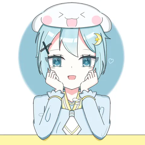 月夜のうさぎと微笑み