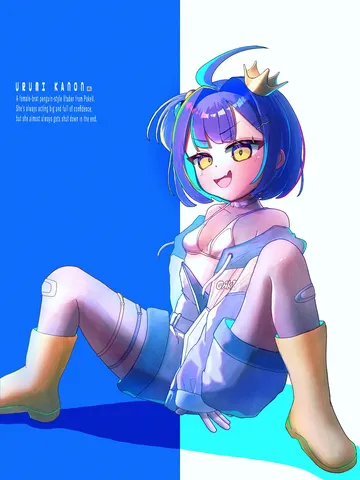 青の世界に浮かぶ笑顔