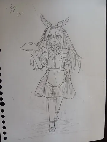 メイドさんの萌え萌えサーブ