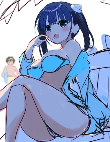 水色と影のコントラスト