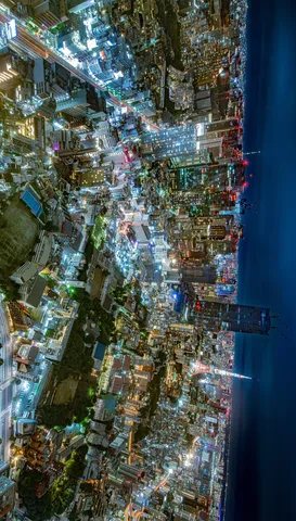 逆さま世界、光の海