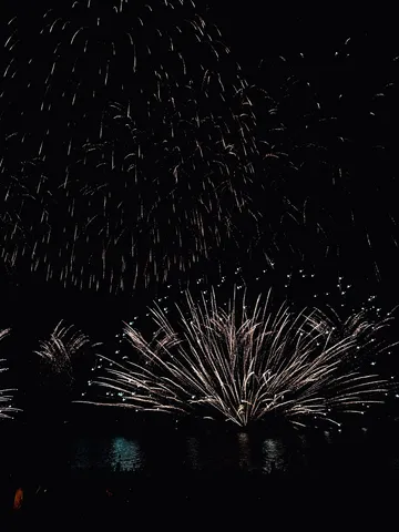 夜空に咲く光の花火