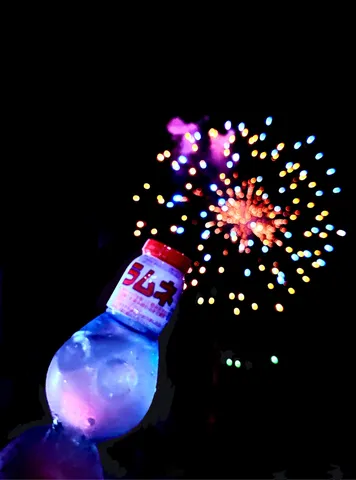 ラムネと夜空の花