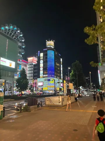 ネオン輝く都会の夜
