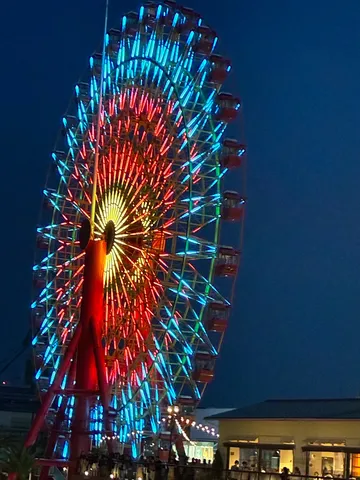 煌めく夜の観覧車