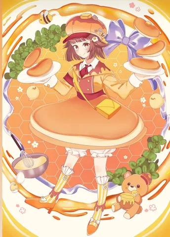 パンケーキの女の子