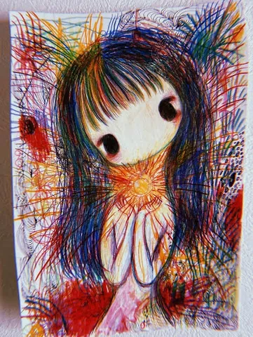 色線のなかの小さな光